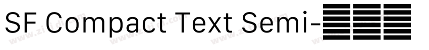 SF Compact Text Semi字体转换